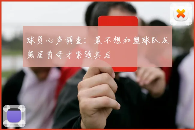 球员心声调查：最不想加盟球队灰熊居首奇才紧随其后